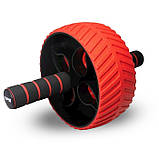 Колесо для преса Power System PS-4107 Full Grip AB Red + килимок Red/Black, фото 4