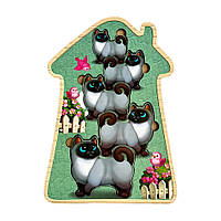 Настольная игра-сортер Веселые котики Ubumblebees ПСФ066 PSF066 больше-меньше PK, код: 7904534
