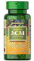 Антиоксидант Puritan's Pride Acai 1000 mg 60 Softgels CS, код: 7548147