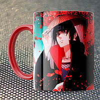 Чашка Fan Girl Итачи клен Наруто - Naruto (15765) 330 мл Красный PZ, код: 7599507