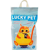 Наполнитель для кошачьего туалета Luсky Pet средний Бентонитовый комкующий 5 кг (482022421012 KB, код: 7998248