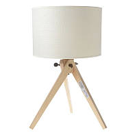 Настільна лампа скандинавський на дерев'яній опорі Brille 40W TL-149 Коричневий CS, код: 7271967