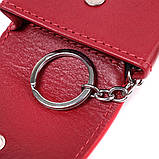 Яскрава жіноча ключниця футляр із натуральної шкіри GRANDE PELLE 22569 Червоний, фото 7