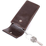Оригінальна ключниця у формі футляра з натуральної шкіри GRANDE PELLE 22570 Коричневий, фото 9