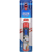 Електрична дитяча зубна щітка на батарейках Oral-B Star Wars незнімна насадка (TP0021-3 KC, код: 2603283