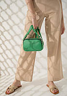 Женская кожаная сумка поясная кроссбоди Holly зеленая The Wings CS, код: 8132481