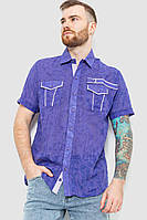 Рубашка мужская с принтом фиолетовый 186R3203 Ager 4XL PZ, код: 8229417