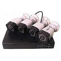 Комплект DVR регистратор 4-канальный и 4 камеры DVR CAD D001 KIT DL, код: 6831408