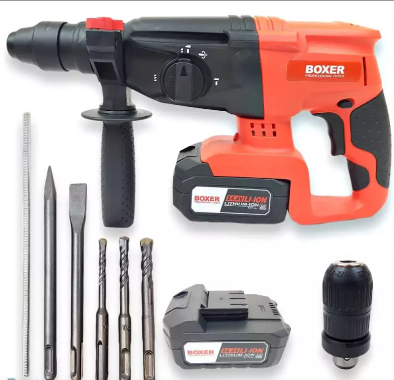 Перфоратор Boxer SDS Plus 24 Вт Червоний, фото 1
