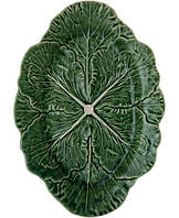 Набір 2 сервірувальні страви Cabbage 37x26 см Зелений DP67313 Bordallo Pinheiro KC, код: 8382088
