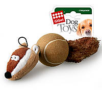 Игрушка для собак GiGwi Барсук с пищалками Catchfetch 32 см Коричневый (75075) PZ, код: 7687817