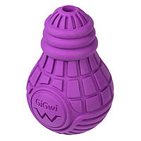 Игрушка для собак GiGwi Лампочка резиновая Bulb Rubber L 13 х 9 см Фиолетовый (2338) PZ, код: 7687939