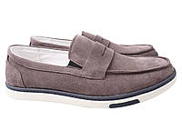 Туфлі чоловічі з натуральної замші на низькому ходу колір Капучино Flamanti 91-21DTC 42 ST, код: 7365975