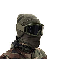 Тактические очки защитная маска Армейские очки с сменными линзами Олива Daisy SE, код: 8447006