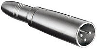 Перехідник аудіо Lucom XLR 3p-Jack 6.3mm M F адаптер Mono Metal корпус металік (25.02.5022) KB, код: 7454039