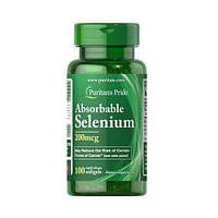 Комплекс Селен и Молибден Puritan's Pride Absorbable Selenium 200 mcg 100 Softgels VK, код: 7520677