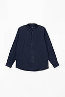 Рубашка классическая однотонная мужская Stendo 14213 2XL Темно-синий (2000988946732) PZ, код: 8127151