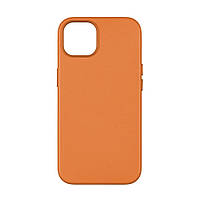 Панель-накладка чехол MagSafe Leather Case Apple iPhone 15 Pro Max Orange PK, код: 8322166