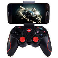 Геймпад беспроводной для смартфона Terios T3 Bluetooth Черный с красным (UFGGBVVC97RH) KC, код: 955646
