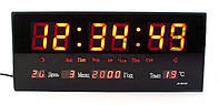 Часы настенные электронные LED Спартак Number Clock 3615 Черные GR, код: 2471450