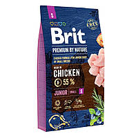 Корм Brit Premium Dog Junior S сухой с курицей для щенков и молодых собак мелких пород 8 кг GG, код: 8451373