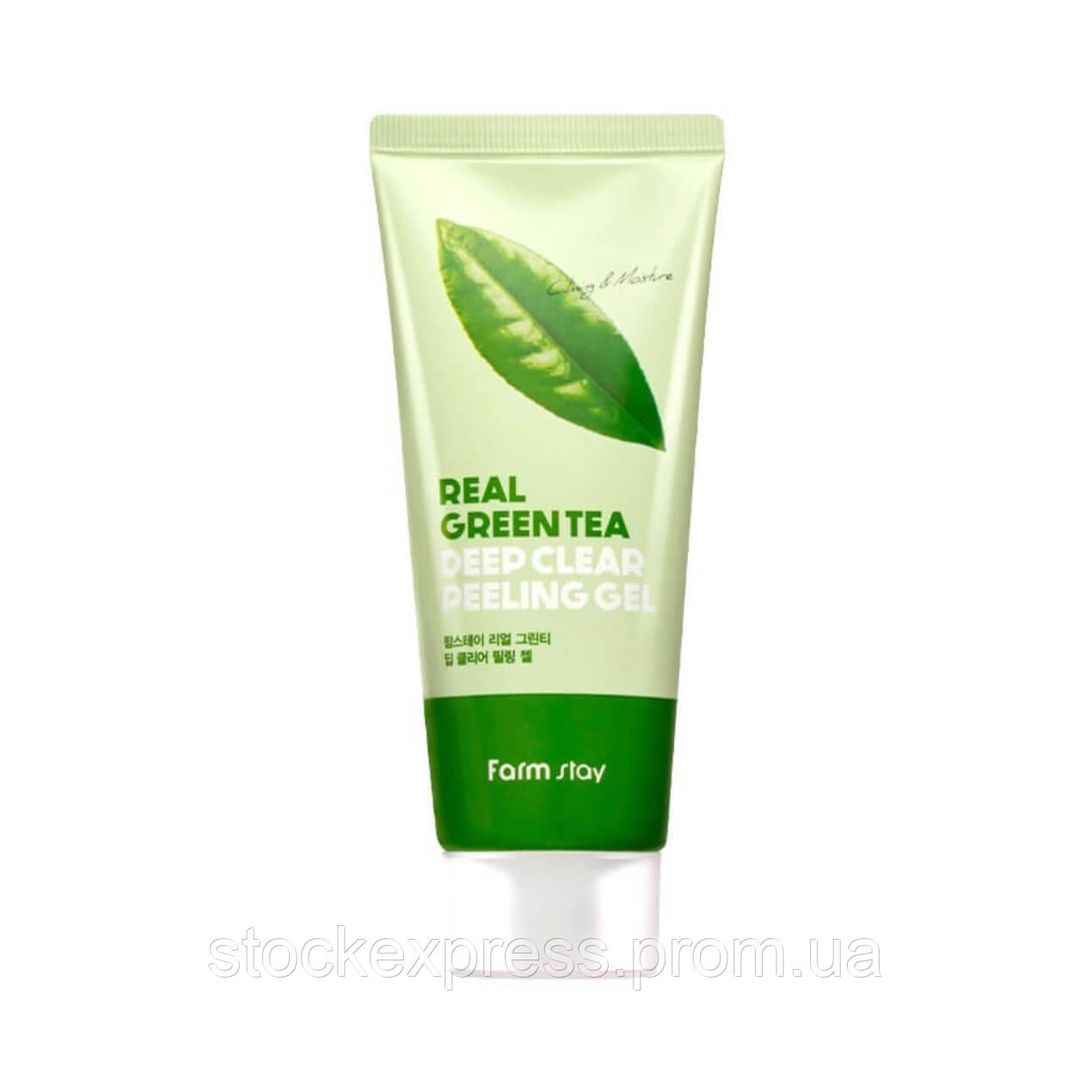 Пилинг-гель с зеленым чаем Real Green tea Deep Clear Peeling Gel FarmStay 100 мл SE, код: 8346899 - фото 2 - id-p2167967146