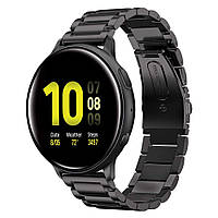 Ремешок стальной BeWatch 20 мм для Samsung Galaxy Active Active 2 40 mm Черный (1110401) PZ, код: 1471715