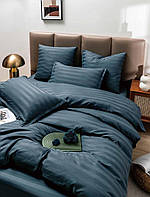 Комплект постельного белья сатин SADA Lux евро темно-синий (776744967) PZ, код: 8259927