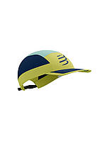 Кепка с изогнутым козырьком Compressport 5 Panel Light Cap, Green Sheen/Blues