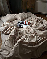 Комплект постельного белья сатин sada Lux двуспальный пудровый (2365) PZ, код: 8260298