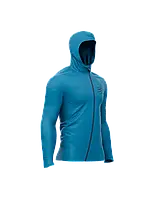 Спортивная куртка с мембраной Compressport Hurricane Waterproof 10/10 Jacket, Mosaic Blue, S