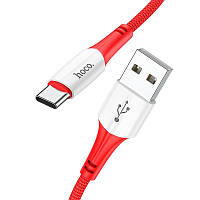 Кабель для зарядки и передачи данных hoco. X70 Ferry USB на Type C 1.0 м 3.28ft ABS TPE 3A Re ST, код: 7812023