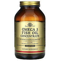 Omega-3 Fish Oil Solgar концентрат рыбьего жира 120 гелевых капсул PZ, код: 7701099