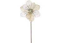 Оксамитова квітка D25*54см, колір - шампань RM5-041 ЗАЛИШОК