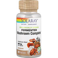 Грибной комплекс Solaray Organically Grown Fermented Mushroom Complete 600 mg 60 Veg Caps SOR EM, код: 8254918