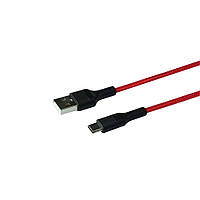 Кабель Ridea RC-M122 Fila Fast Charging 60W USB Type C 3A 1 m Red-Black EM, код: 7786855