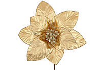 Декоративна квітка Магнолія D26*22см, колір - золото RM7-775 ОСТАТОК