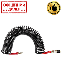 Шланг спиральный полиуретановый STORM INTERTOOL PT-1793 BLACK M-Flex (6.5х10мм, 10м)