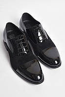 Туфли подростковые для мальчика черного цвета 176232S