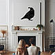 Сучасна картина на стіну, дерев'яний декор для дому "Пташка перепілка", оригінальний подарунок 20x20 см, фото 10