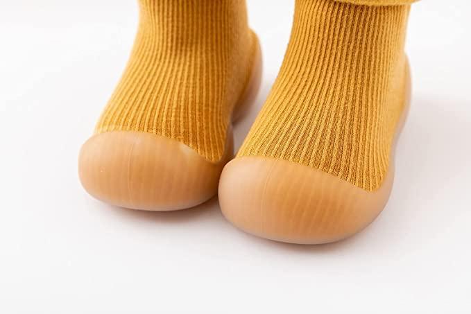 Носочки-ботиночки для малышей с не скользящей подошвой 2Life 22 23 13,5 см Оранжевый (v-11112 DD, код: 8390309 - фото 4 - id-p2167966105