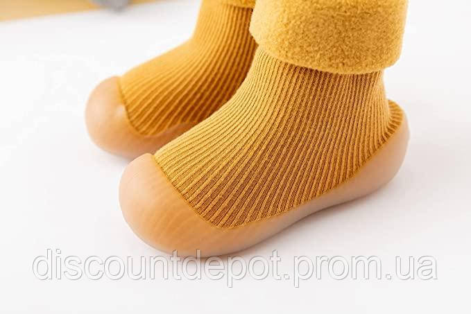 Носочки-ботиночки для малышей с не скользящей подошвой 2Life 22 23 13,5 см Оранжевый (v-11112 DD, код: 8390309 - фото 5 - id-p2167966105