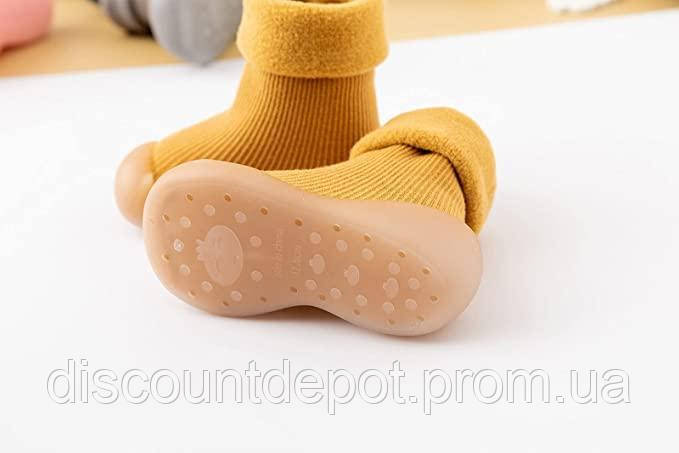 Носочки-ботиночки для малышей с не скользящей подошвой 2Life 22 23 13,5 см Оранжевый (v-11112 DD, код: 8390309 - фото 6 - id-p2167966105