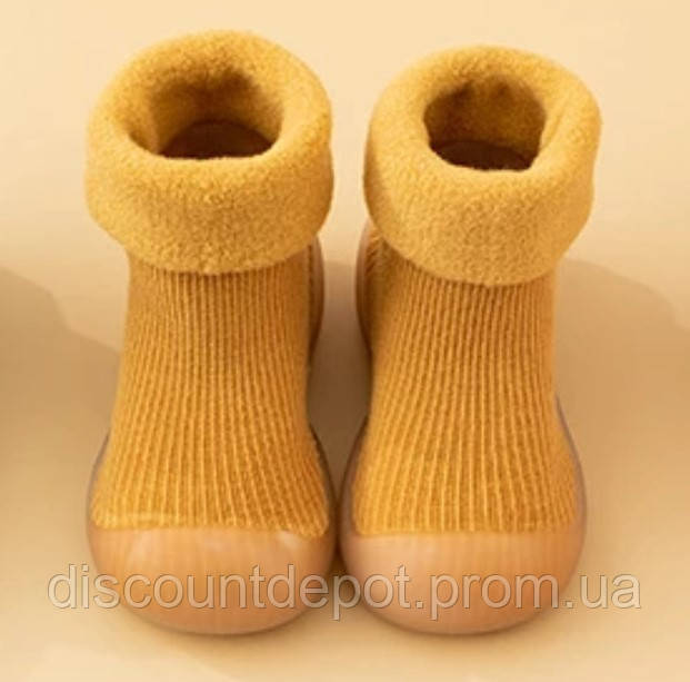 Носочки-ботиночки для малышей с не скользящей подошвой 2Life 22 23 13,5 см Оранжевый (v-11112 DD, код: 8390309 - фото 7 - id-p2167966105