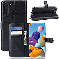 Чехол-книжка Litchie Wallet Samsung Galaxy A21 A215 Black PK, код: 8115835