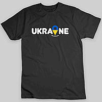Футболка Арбуз черная с принтом Ukraine L VA, код: 8131403
