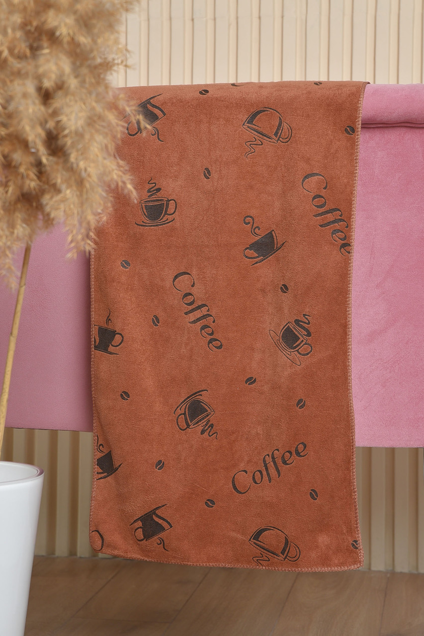 Рушник кухонний мікрофібра коричневого кольору 163506P