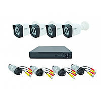 Комплект DVR регистратор 4-канальный и 4 камеры KC, код: 2552586
