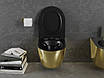 Підвісний унітаз MEXEN LENA GOLD BLACK MATT *, фото 5