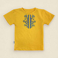Детская футболка Dexters с коротким рукавом под вышиванку 122 см желтый PZ, код: 8418581